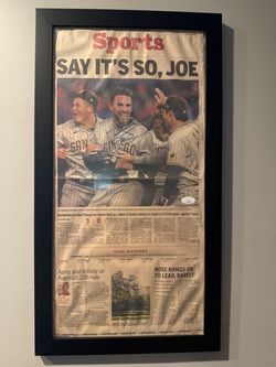 Joe Musgrove Signed Framed San Diego Union-Tribune No-Hitter Newspaper