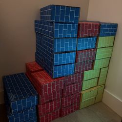 Cardboard Jumbo Building Blocks – Large Set – Great for Kids