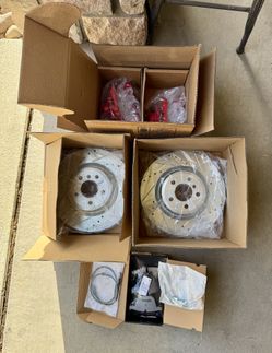 Power Stop KC7087-26 Rear Z26 Street Warrior Brake Pad & Rotor Kit w/ Red Powder Coated Calipers BMW