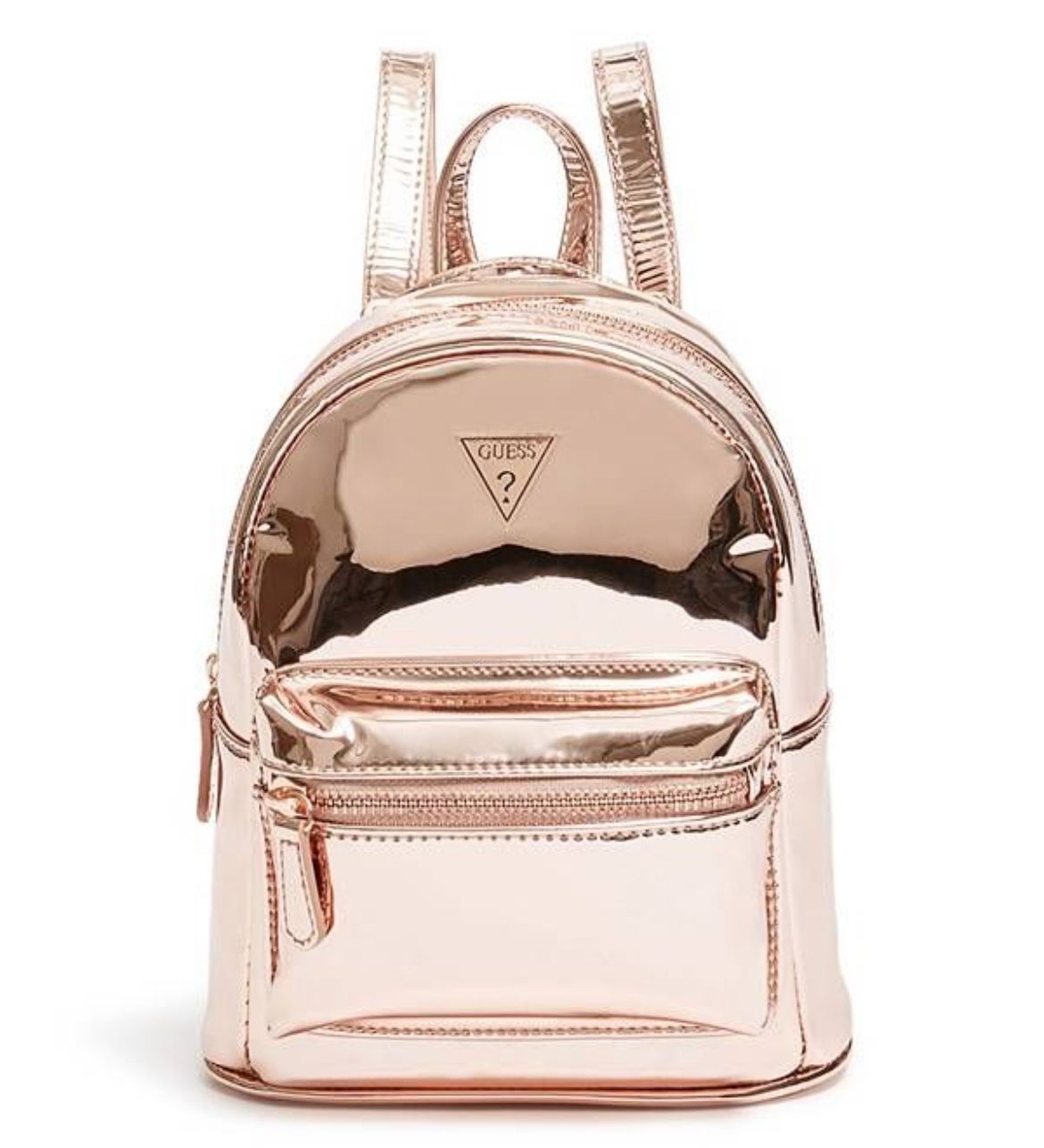 Guess Shiny Rose Gold Mini Backpack
