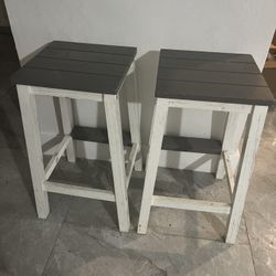 Two Wood Bar Stools $50 For Both