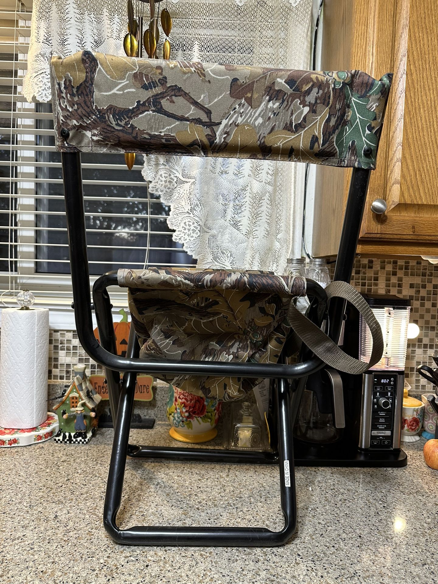Hunting Foldable Chair with Storage Pocket