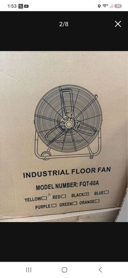INDUSTRIAL FLOOR FAN
MODEL NUMBER: FQT-60A