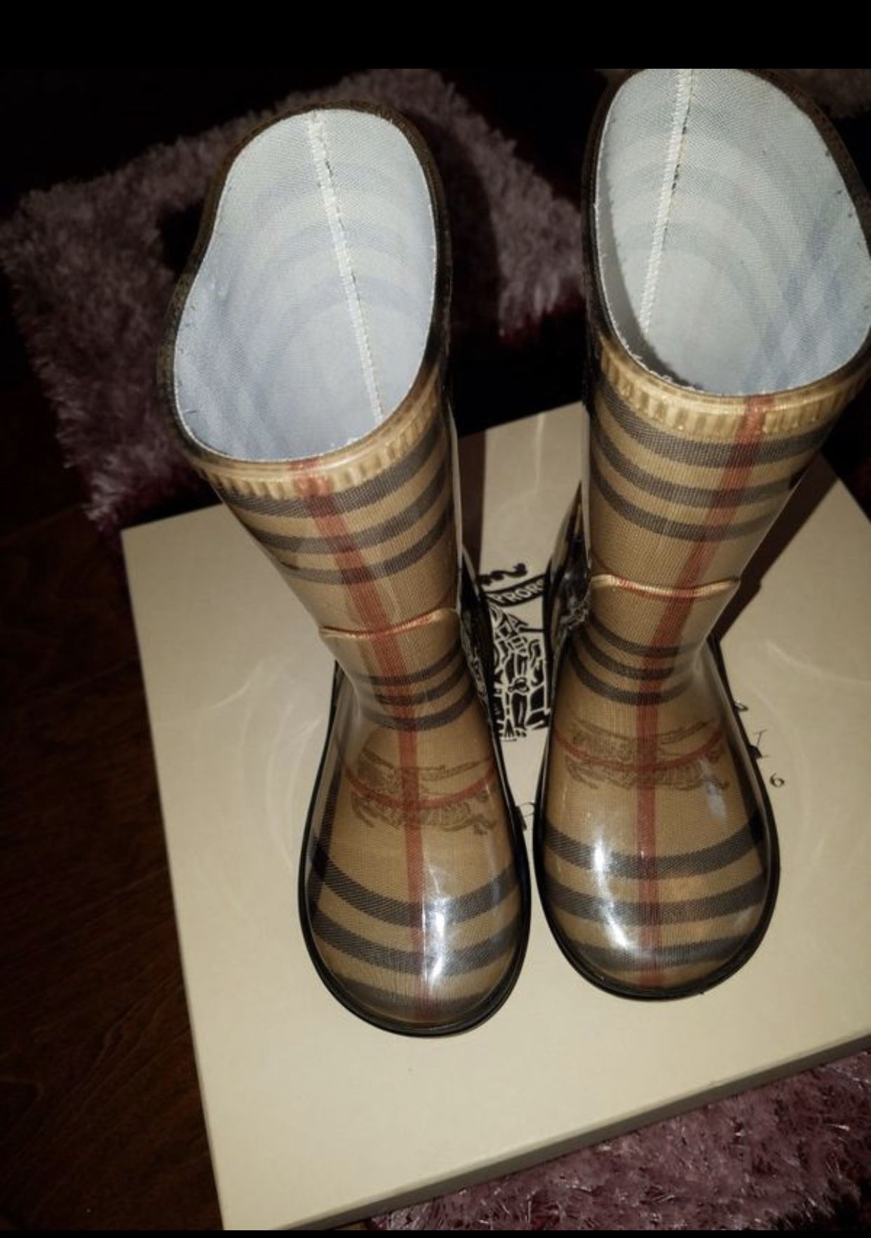 Girl Burberry Rain Boots