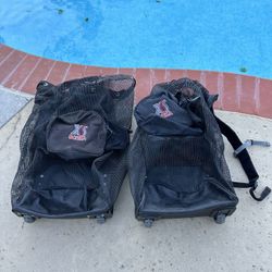 XS Scuba Large Wheeled Rolling Scuba Gear Backpack Mesh Duffel Dive Bag (2 available). $50 Each