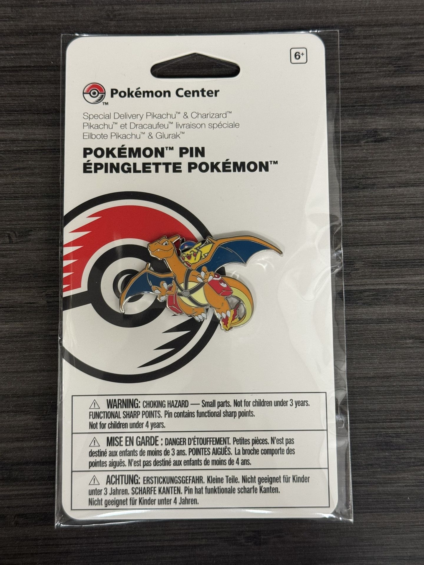 Pokemon Center Special Delivery Pikachu And Charizard Pin