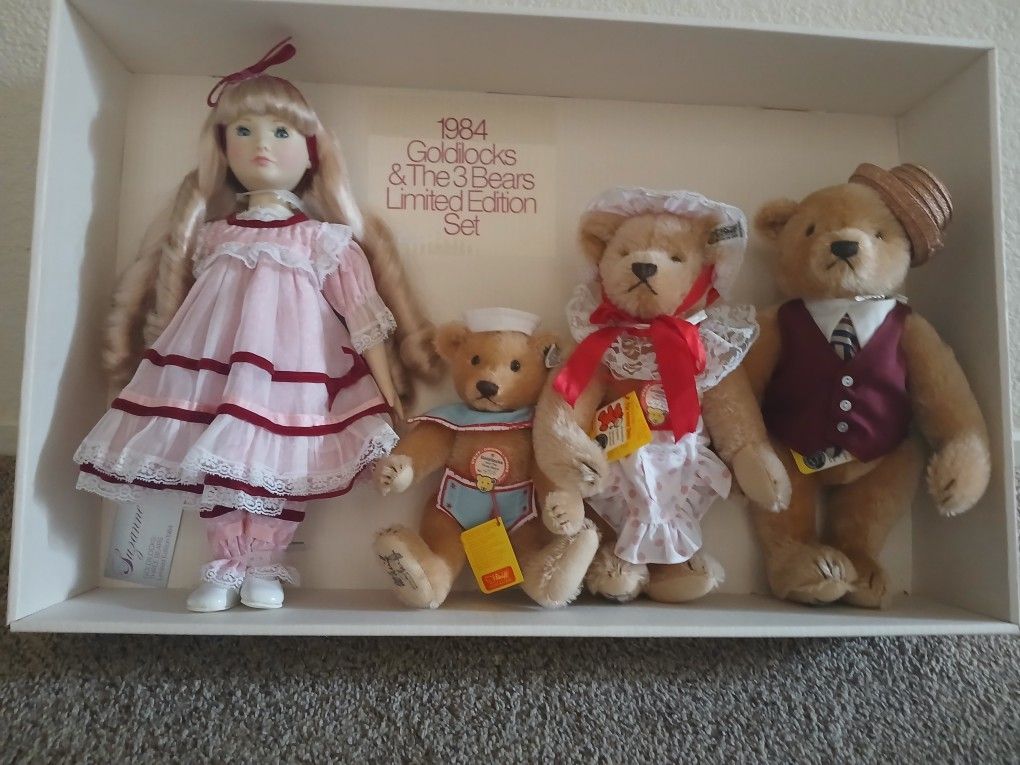 Gibson Goldilocks And The 3 Steiff Bears