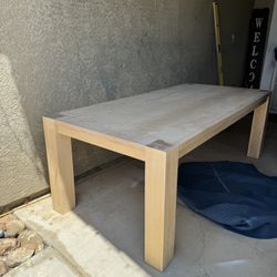 Solid Maple Wood Dining Table 