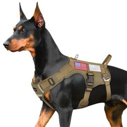 “New”(1 In Stock)Military Service Dog  In Training Vest(Beige)(sz Large)w/removable Patches(retail $79)