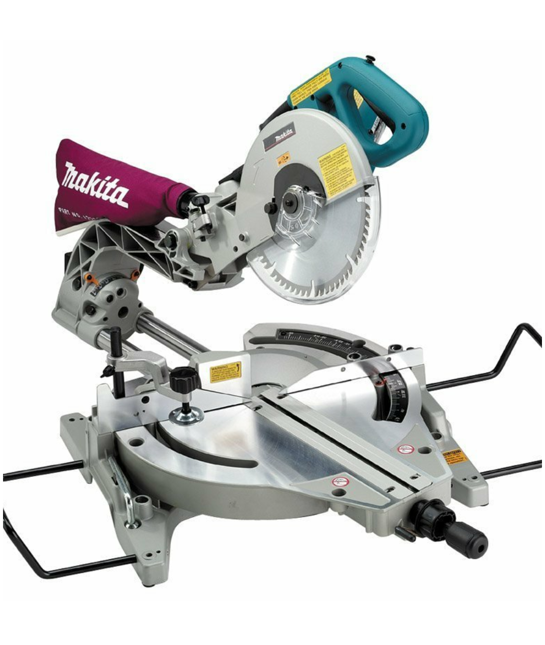 Makita LS1013 Dual Slide Compound 10-inch Miter Saw Kit w/Ryobi rms10g mitersaw stand