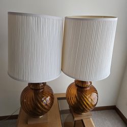 Two 1970's era lamps
