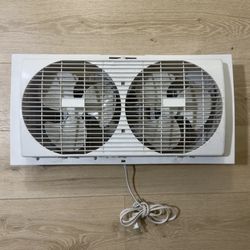 L Window Fan with Dual Blades – Works Great