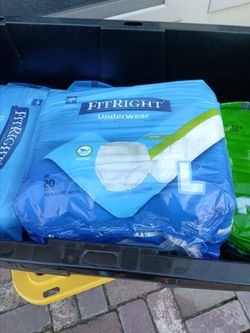 Fit right underwear large 20 in a pack for 10.00 each need gone