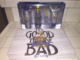 ED HARDY VILLAIN PERFUME FOR MEN PERFUME: 4.2 fl.oz hair and Body Wash 3fl.oz All Over Spray 6Oz brand new $30
