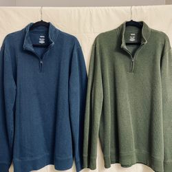 Men’s Extra Extra Tall Sonoma Quarter Zip Pullovers