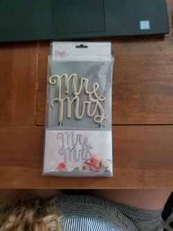 Gold Wedding Cake Topper