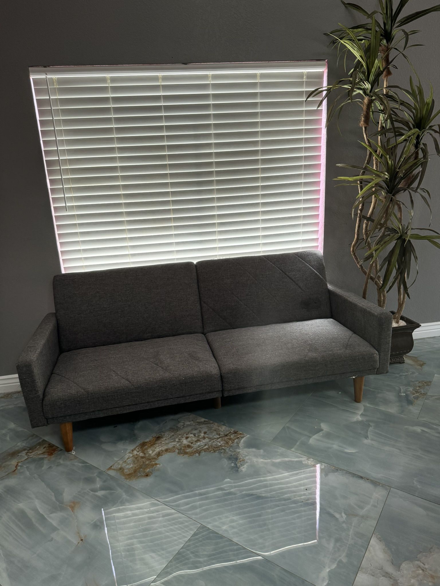 Grey Futon Sofa Couch