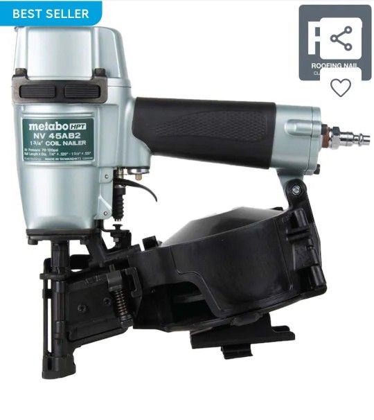  Metabo Coil Nailer / 4 Roof  1- 3/4 