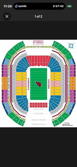 Arizona Cardinals tickets Sect 133 Row 2