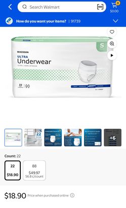 McKesson Ultra Underwear Size Small