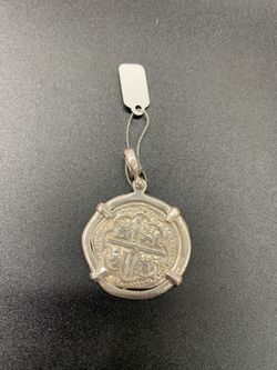 Atocha silver coin pendant
