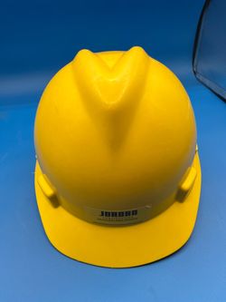 Jordan MSA Fas-Trac yellow hard hat