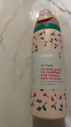 Flower owala water bottle