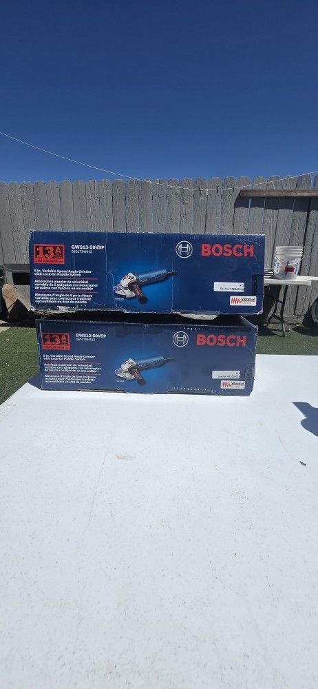 Bosch grinder.