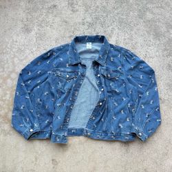 Disney Minnie Mouse All Over Print Denim Jacket