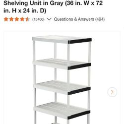 Plastic Garage Shelving