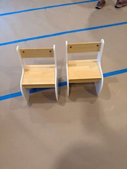Kids Wooden Chairs Set of 2