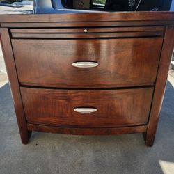 Nightstand with 2 Drawers + Table