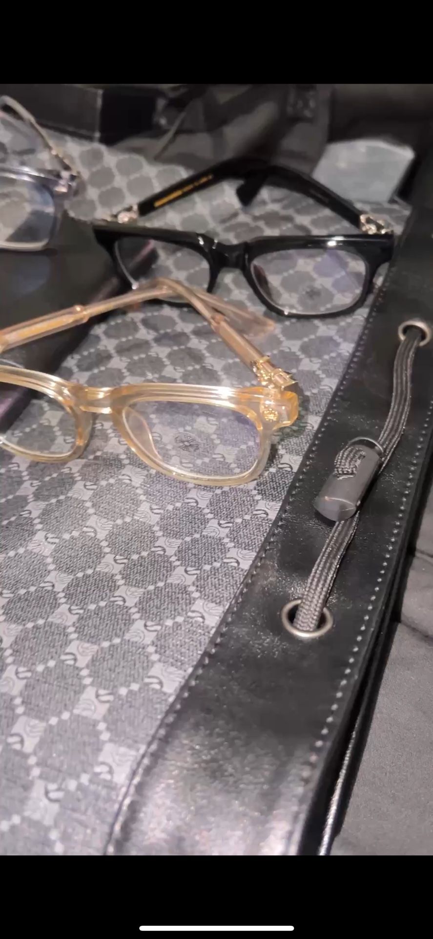 Two Chrome Heart Designer Glasses 