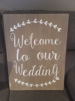 Wedding sign