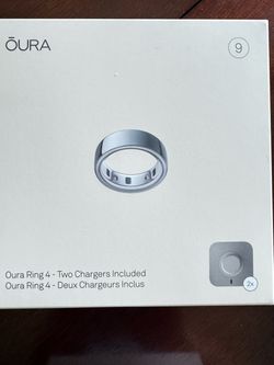 Oura Ring 4 Size 9 with Two Chargers