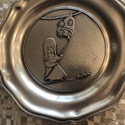DeGrazia Pewter Christmas Dish