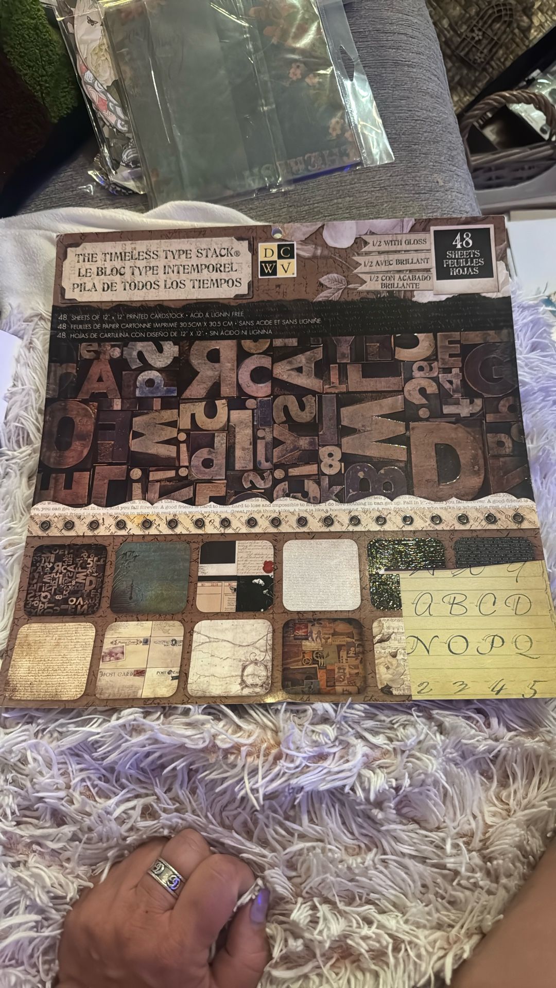 Scrapbooking paper stack 12 x 12