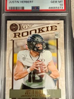 PSA Graded Rookie Card Lot – Justin Herbert & Ladd McConkey