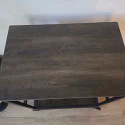 Rolling Bar Cart with Wine Rack