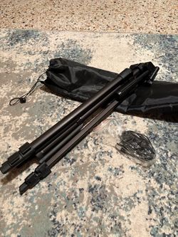 onn. Adjustable Camera Tripod with Carrying Bag & Accessories
