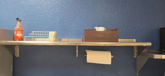 Stainless steel shelves!