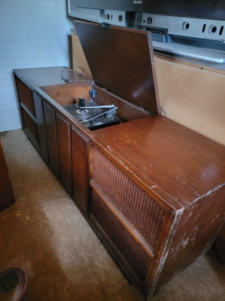 Record Player Stereo Cabinet