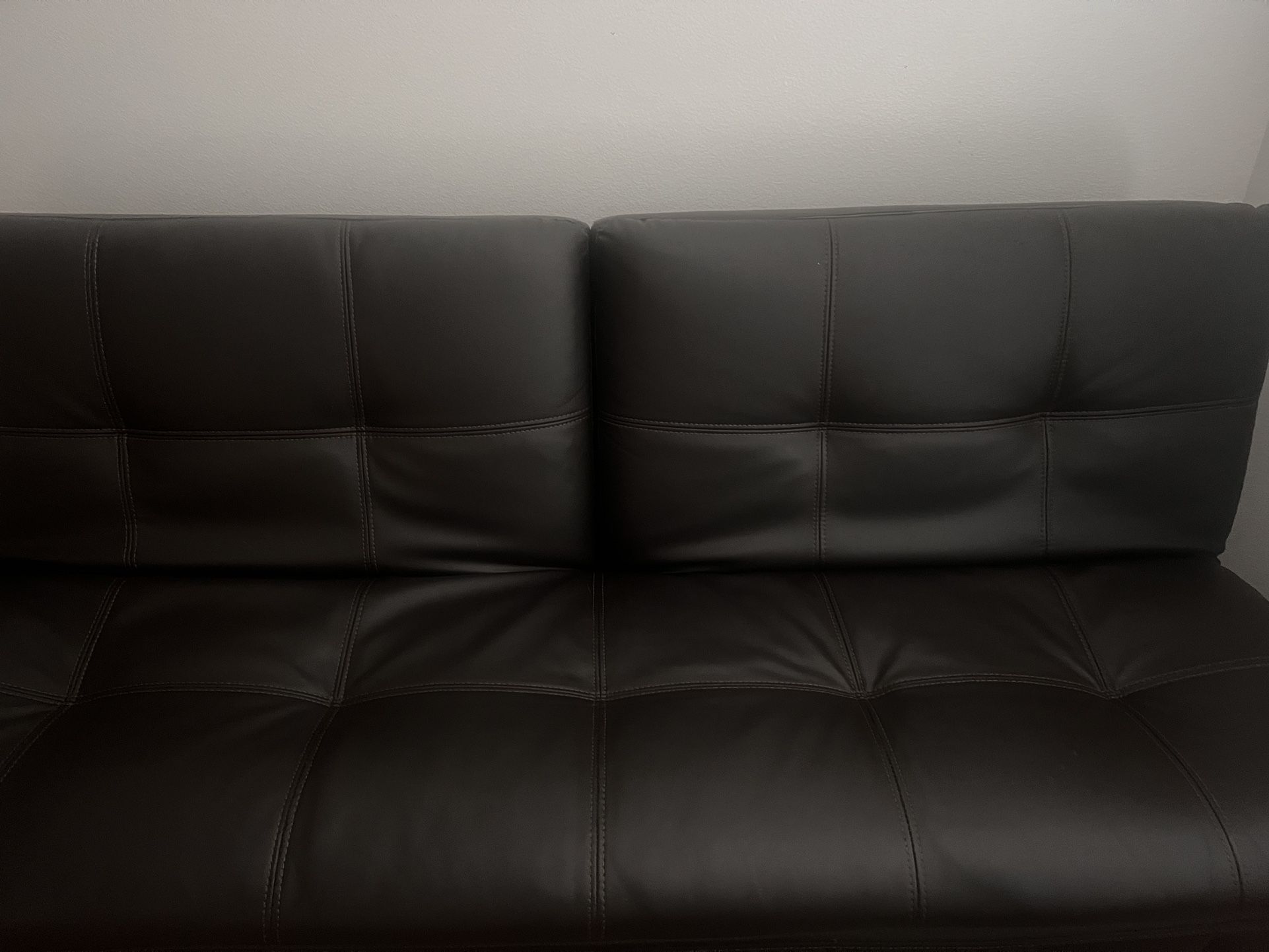 Leather Dark Brown Couch
