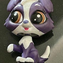 Littlest Pet Shop LPS #3757 "Shep Shetland" Purple Border Collie PAWSABILITIES