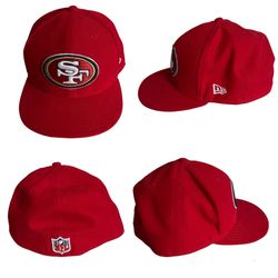 New Era Red 59Fifty NFL San Francisco 49ers Hat Size 8
