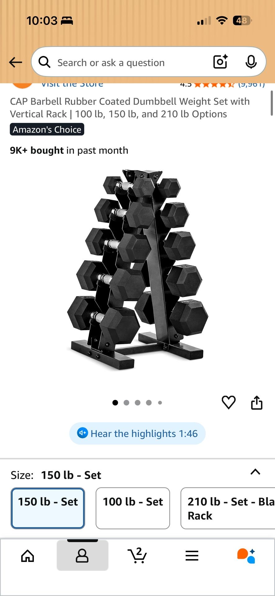 Dumbbell From amazon