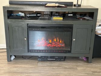 Tv stand electric fireplace