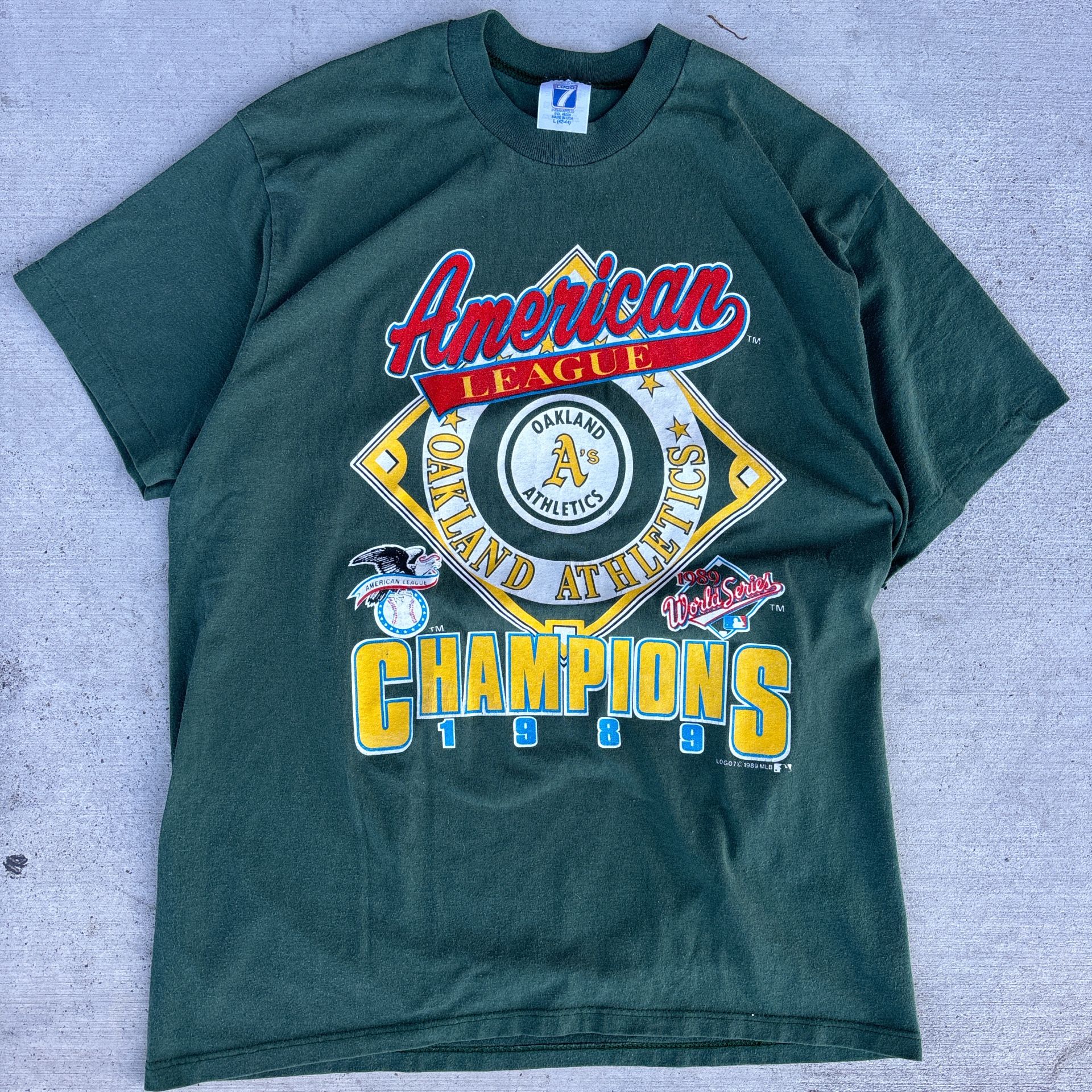 Vintage 1989 Oakland A’s World Series Tee
