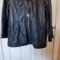 WILSON LEATHER Women's Long Leather Jacket