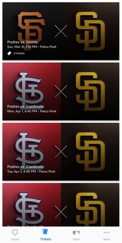 4 Padres Tickets For Most Games